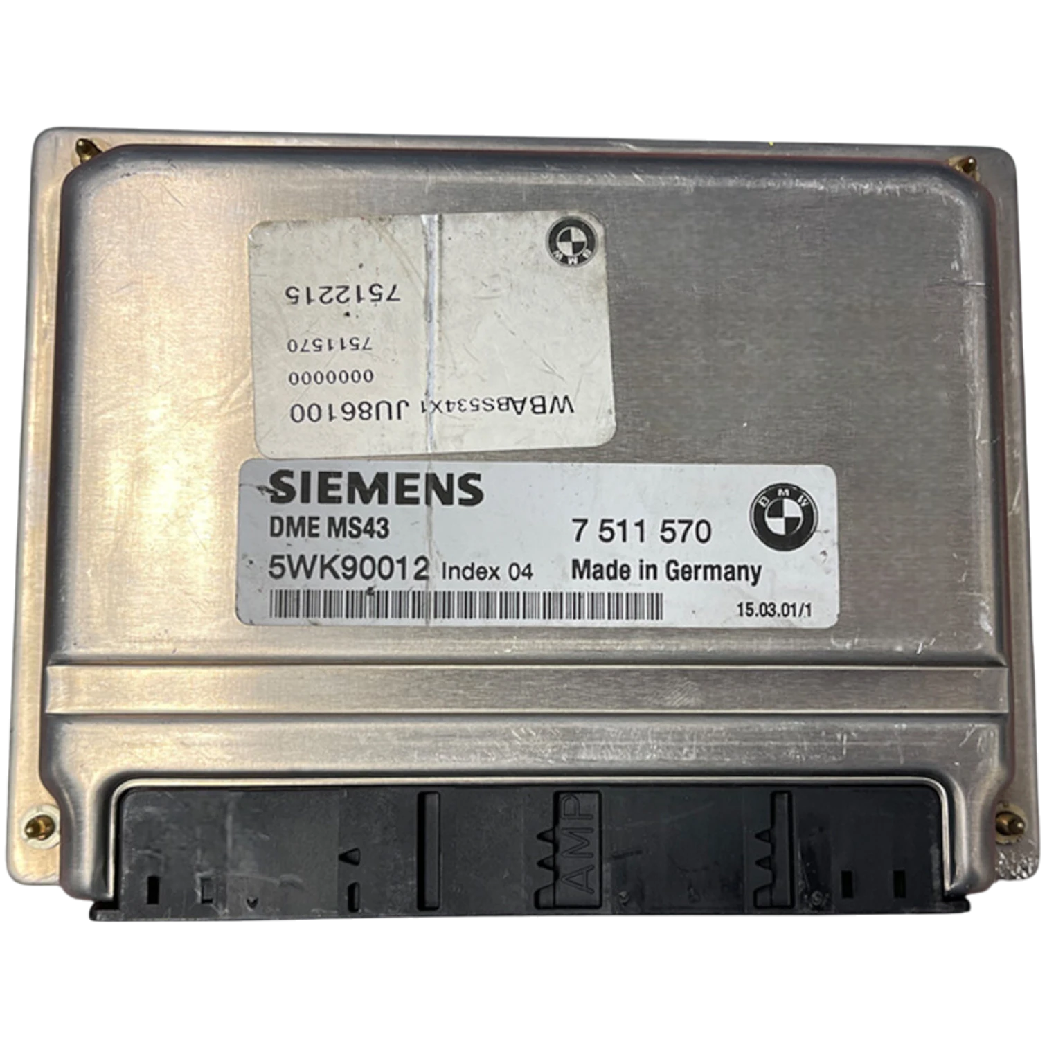HỘP ĐIỀU KHIỂN ĐỘNG CƠ ECU ECM BMW 318i 3.0L  HỘP ĐIỀU KHIỂN ĐỘNG CƠ ECU ECM BMW 318i 3.0L Mã phụ tùng ECU ECM5WK90015 , 5WK90012 , 5WK90007 , 5WK90017 , 5WK90008 , 5WK900275WK90014Bosch ECU ECMBMW 318i 3.0L7511570 - 7 511 5705WK90012 DME MS43