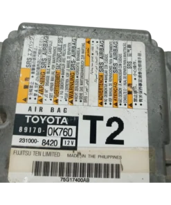 HỘP ĐIỀU KHIỂN TÚI KHÍ Ô TÔ SRS TOYOTA INNOVA 2.0L Mã phụ tùng hộp túi khí SRS 89170-0K760 SRS TOYOTA INNOVA 2.0L 2310008420, 231000-8420 891700K760, 89170-0K760