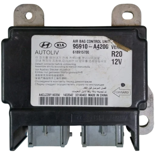 HỘP ĐIỀU KHIỂN TÚI KHÍ Ô TÔ SRS KIA CARENS Mã phụ tùng hộp túi khí SRS 95910-A4200 SRS KIA CARENS 618915700, 618 915 700 95910A4200 , 95910-A4200