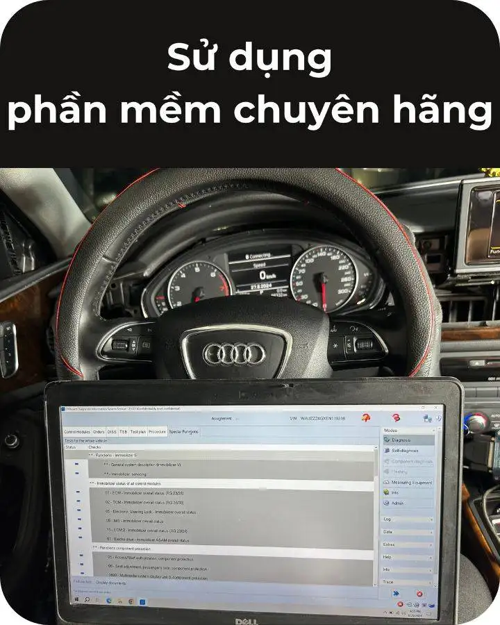 GIỚI THIỆU 17 chuyên sử dụng phần mềm chuyên hãng để kiểm tra xe