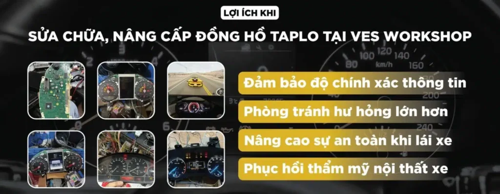 sửa chữa-nâng cấp đồng hồ taplo tại ves auto workshop
